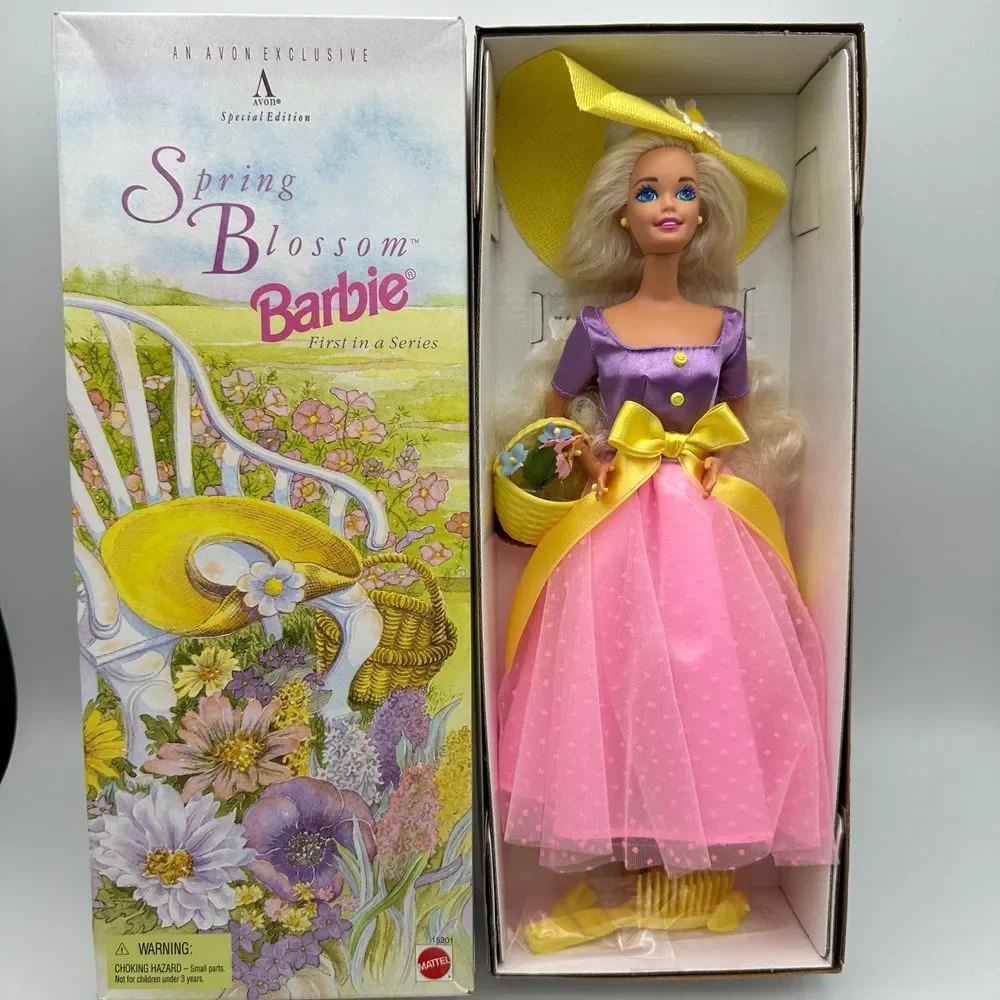 VTG Avon Spring Blossom Barbie Doll‎ Special Edition 1st in Series 1995 NIB NRFB